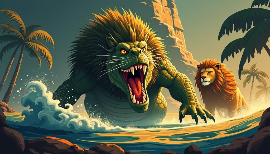 découvrez ammout, le redoutable monstre du jugement dernier dans la mythologie égyptienne, gardien des âmes et symbole de justice divine.