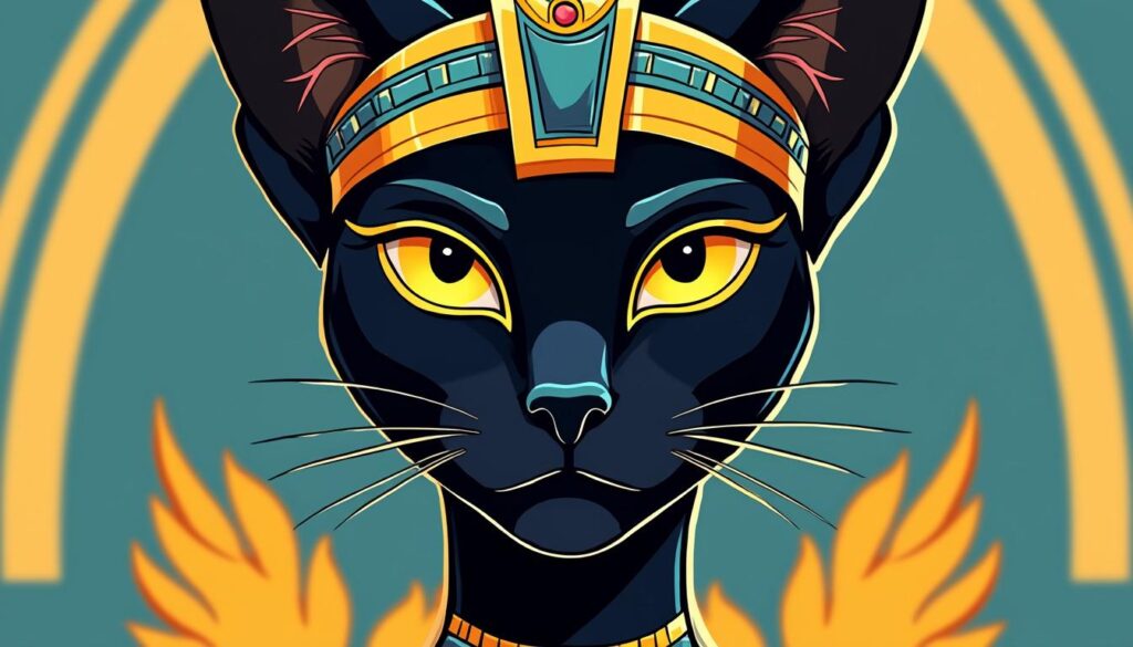 découvrez bastet, la déesse chatte égyptienne, symbole de douceur divine et de fureur solaire, protectrice mystique et gardienne du foyer.