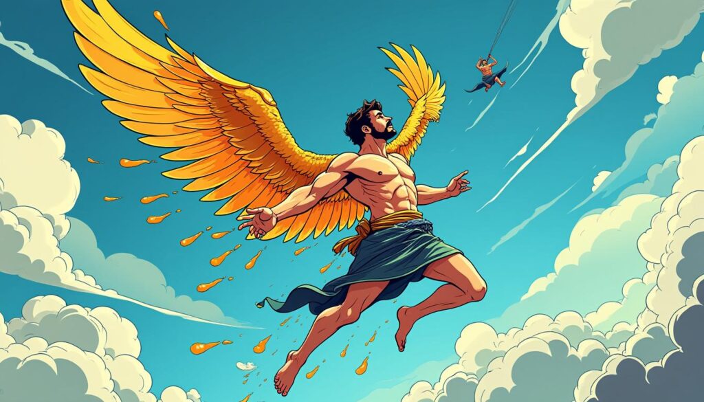 découvrez le mythe de dédale et icare, une histoire intemporelle sur l'ambition, la liberté et les dangers de voler trop haut.