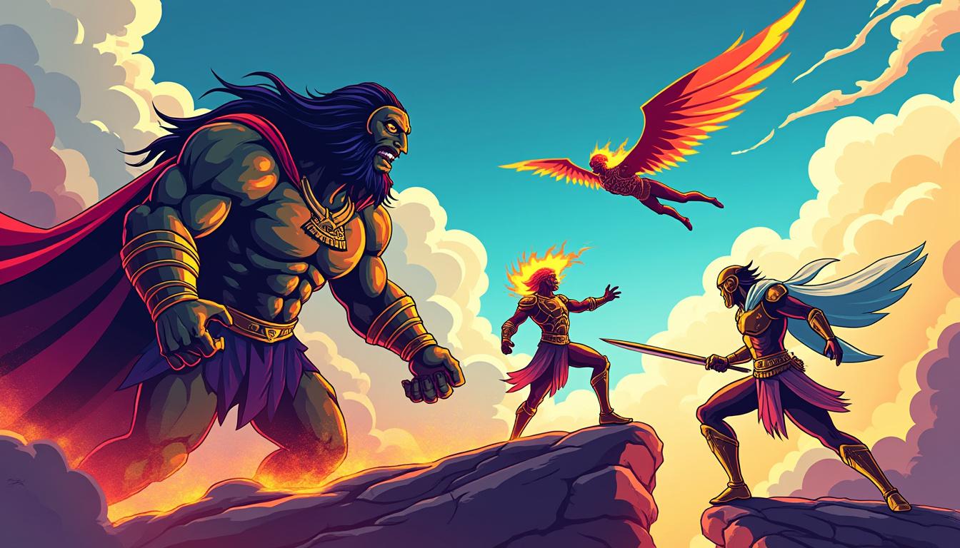 découvrez 'la révolte des titans', une épopée mythologique captivante où les anciens dieux défient le ciel dans une lutte légendaire pour le pouvoir.