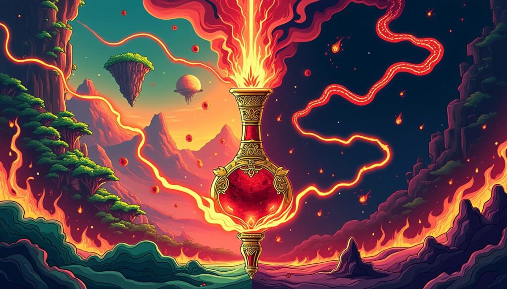 découvrez le rôle essentiel du sang des dieux, source de vie et connexion mystique entre les mondes dans les mythologies anciennes.