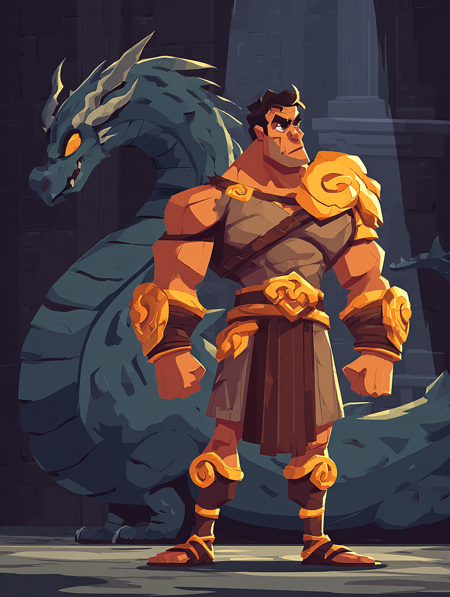 Illustration de Cadmos