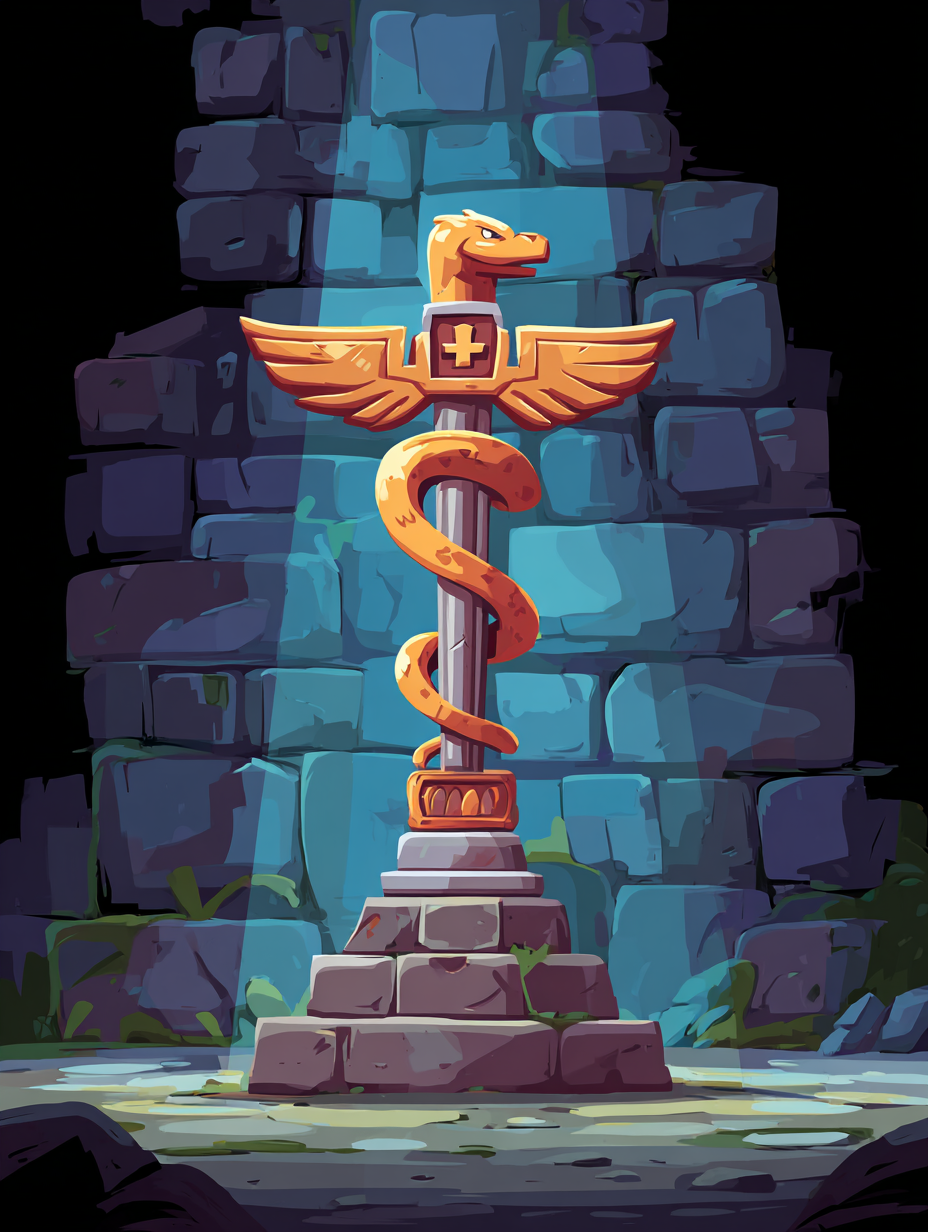 Illustration de Caducée d'Hermès