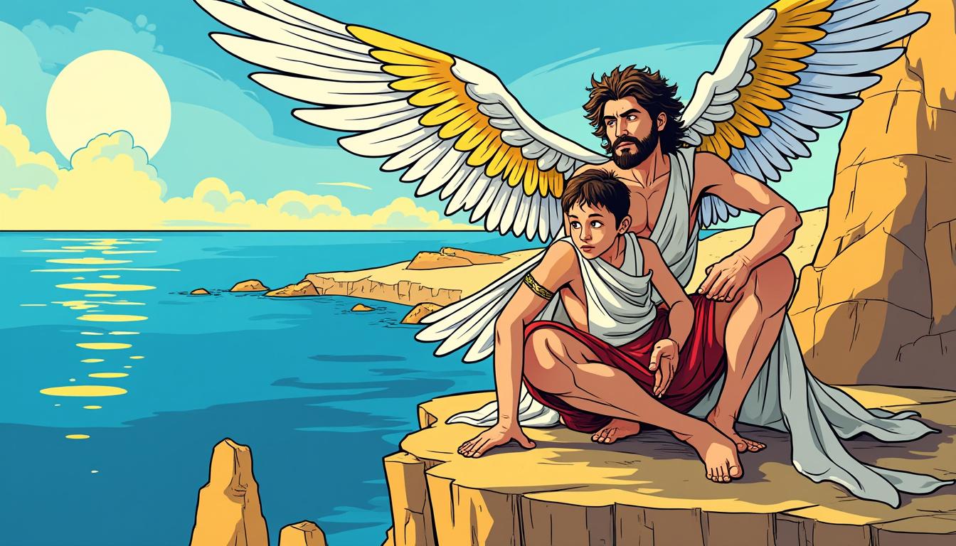 Dédale et Icare : voler trop haut, tomber trop tÎt 2 découvrez le mythe fascinant de dédale et icare, une histoire intemporelle sur l'ambition, la liberté et les conséquences de voler trop prÚs du soleil.