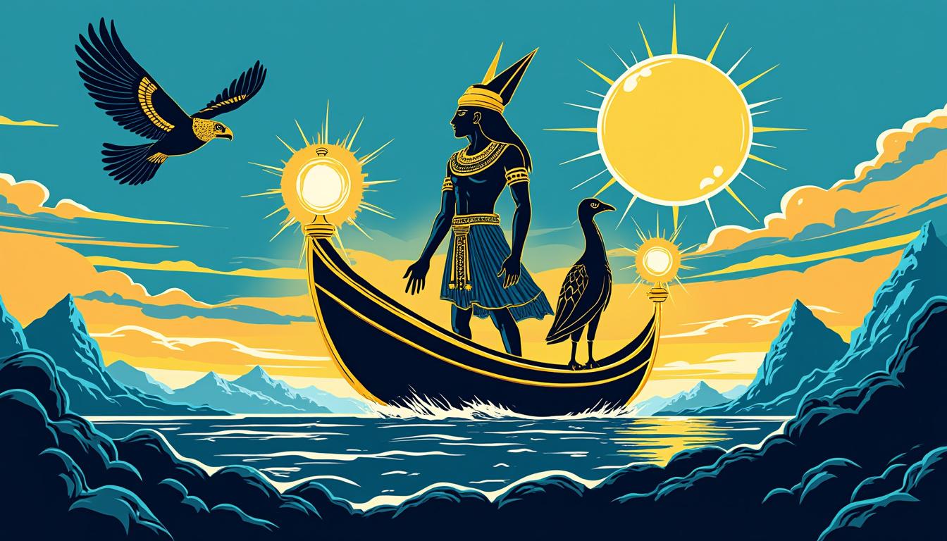 La Barque de Râ : le voyage éternel du Soleil et des âmes 2 découvrez la barque de râ, le voyage mythique du soleil à travers l'égypte ancienne, symbolisant le passage éternel des âmes vers l'au-delà .
