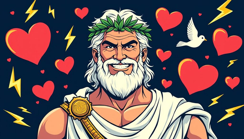 découvrez zeus, le roi de l'olympe, sous un autre jour : ses passions interdites et son rôle inattendu en tant que dieu de l'amour.